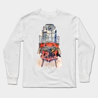 Retro vintage train Long Sleeve T-Shirt